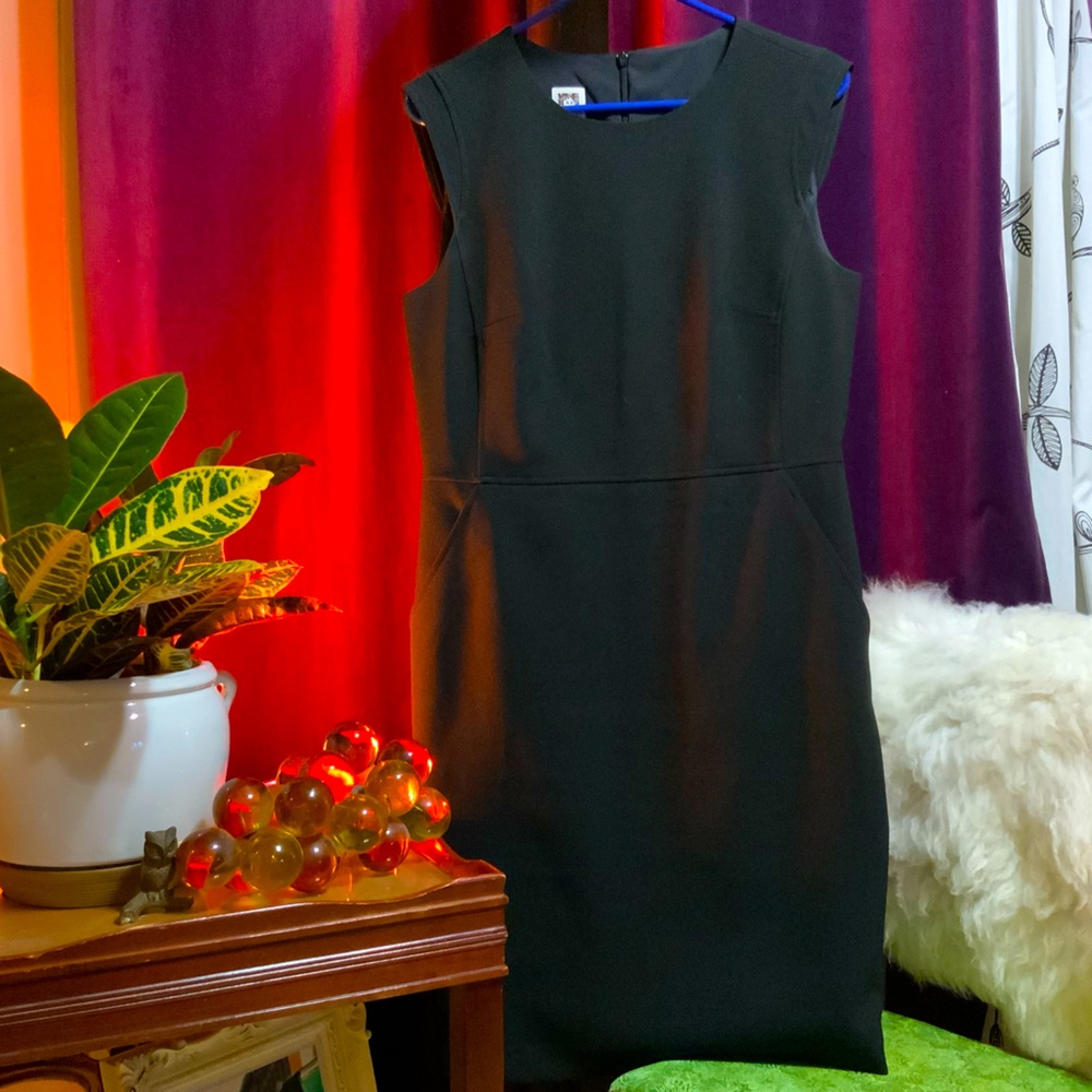 Anne Klein Little Black Dress with POCKETS!